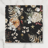 Zwarte feestdag bedankjes labels (Achterkant)