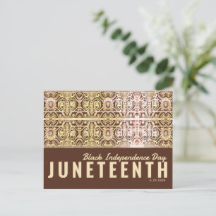 Zwarte feestdag briefkaart