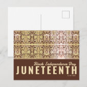 Zwarte feestdag briefkaart (Voorkant / Achterkant)