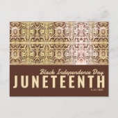 Zwarte feestdag briefkaart (Voorkant)