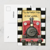 zwarte feestdag briefkaart (Voorkant / Achterkant)