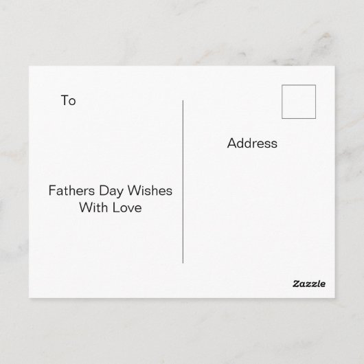  zwarte feestdag briefkaart (Achterkant)