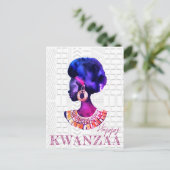 Zwarte feestdag briefkaart (Staand voorkant)