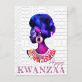 Zwarte feestdag briefkaart (Voorkant)