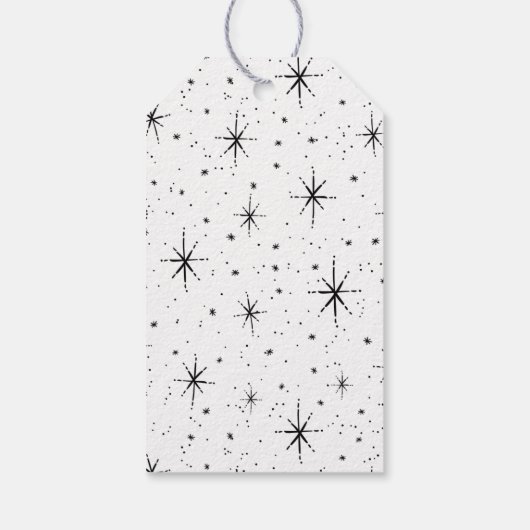 Zwarte feestdag in Merry en BrightScript Cadeaulabel (Achterkant)