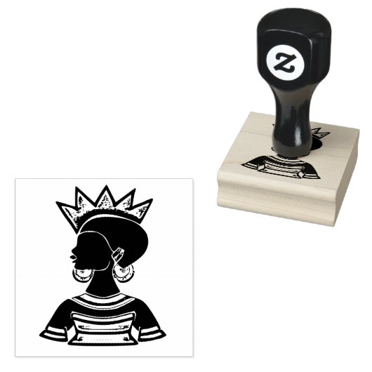 Zwarte feestdag rubberstempel (Gestempeld)