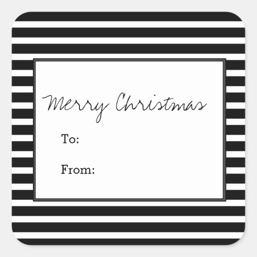 Zwarte feestdagen Stickers (Voorkant)