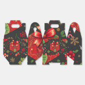 Zwarte Feestelijke Kerstcadeau Doos Ontwerp Bedankdoosjes (Ongevouwen)