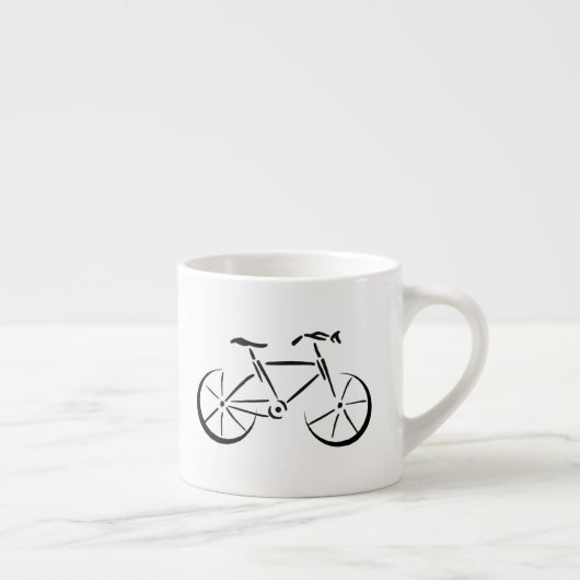zwarte fiets espresso kop (Rechts)