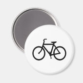 Zwarte fietsroute magneet (Voorkant / Achterkant)