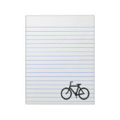 Zwarte fietsroute notitieblok (Linkerzijde)