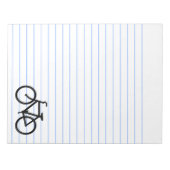 Zwarte fietsroute notitieblok (Voorkant)