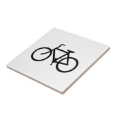 Zwarte fietsroute tegeltje (Zijkant)