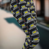 Zwarte Figaro Car Pattern Figarations Leggings