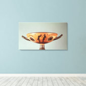 Zwarte figuur kylix, c.580-525 BC Canvas Afdruk (Insitu (Houten vloer))