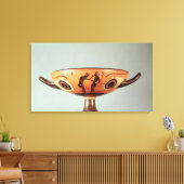 Zwarte figuur kylix, c.580-525 BC Canvas Afdruk (Insitu (Woonkamer))