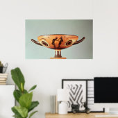 Zwarte figuur kylix, c.580-525 BC Poster (Thuiskantoor)