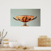 Zwarte figuur kylix, c.580-525 BC Poster (Keuken)