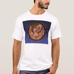 Zwarte figuur kylix t-shirt