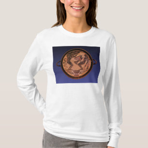 Zwarte figuur kylix t-shirt