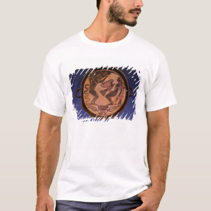 Zwarte figuur kylix t-shirt