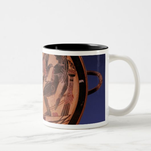 Zwarte figuur kylix tweekleurige koffiemok (Rechts)