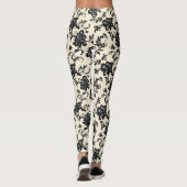zwarte fijne kant leggings (Achterkant)