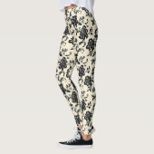 zwarte fijne kant leggings (Links)