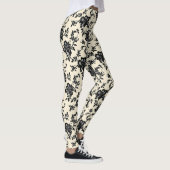 zwarte fijne kant leggings (Rechts)