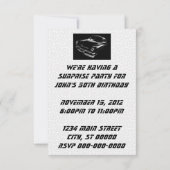 Zwarte Flash-auto Birthday V2 Kaart (Achterkant)