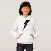 Zwarte Flash-bliksembolt (Voorkant volledig)