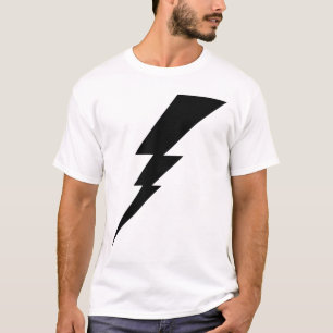 Zwarte Flash-bliksembolt T-shirt