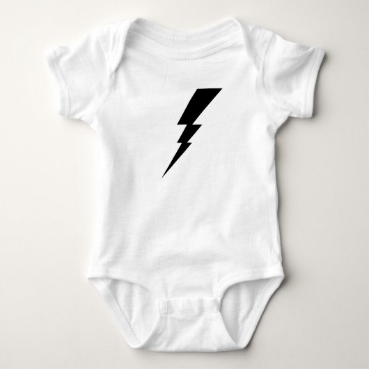 Zwarte Flash-bliksembolt T-shirt (Voorkant)