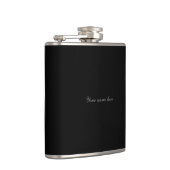Zwarte fles omwikkeld met vinyl heupfles (Rechts)