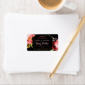 Zwarte Floral Body Butter Labels (Insitu)