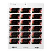 Zwarte Floral Body Butter Labels (Full Sheet)