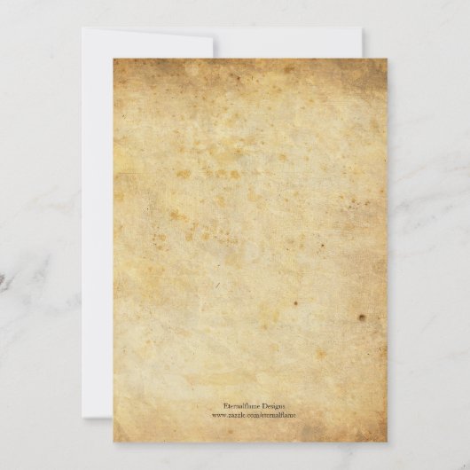 Zwarte  Floral  bruiloft Kaart (Achterkant)