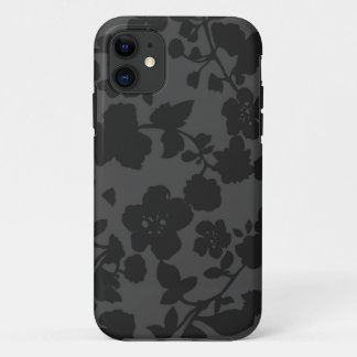Zwarte Floral iPhone 5S-draagtas iPhone 11 Hoesje