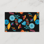 Zwarte Floral Spray Fles Clean Room Housekeeping Visitekaartje (Achterkant)