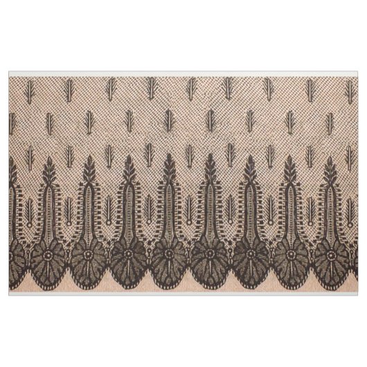 zwarte florvormige maasafdruk stof (Yard (91,4 cm))