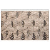 zwarte florvormige maasafdruk stof (Fat Quarter)