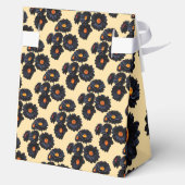 Zwarte fluweel bloemen Favor Box Bedankdoosjes (Achterkant)