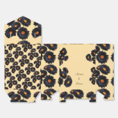 Zwarte fluweel bloemen Favor Box Bedankdoosjes (Ongevouwen)