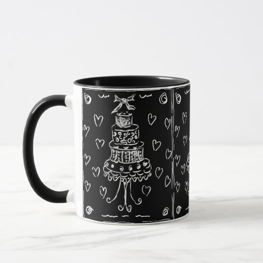 Zwarte Fluwelen Cake Mok (Links)