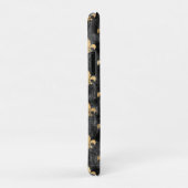 Zwarte Fluwelen Fleur De Lis Mardi Gras Orleans Case-Mate iPhone Case (Achterkant/rechts)