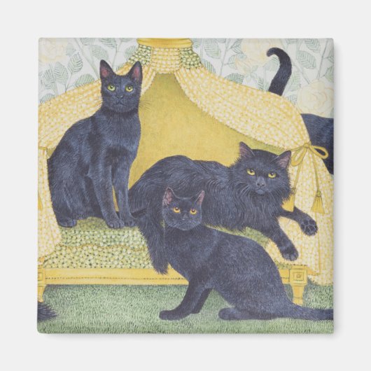 Zwarte fluwelen magneet (Voorkant)