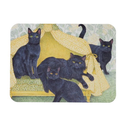 Zwarte fluwelen magneet (Horizontaal)