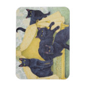 Zwarte fluwelen magneet (Verticaal)