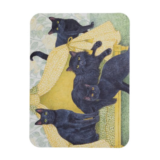 Zwarte fluwelen magneet (Verticaal)