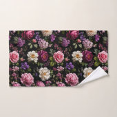 Zwarte Fluwelen Roos Bad Handdoek (Handdoek)
